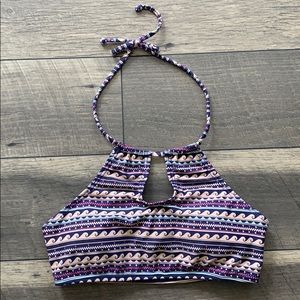 Roxy Crop Halter Bikini Top